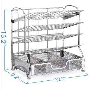 5 Tray File Organizer with Drawer